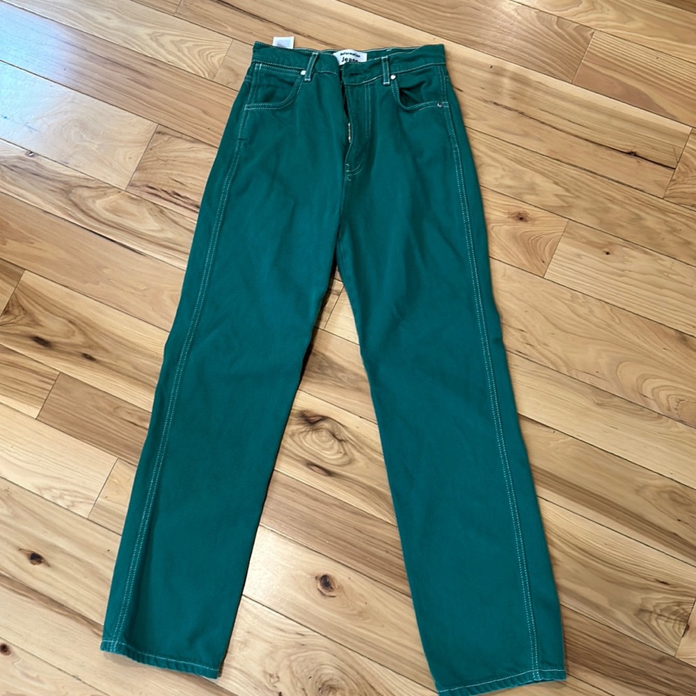 Reformation Green Jeans size 25